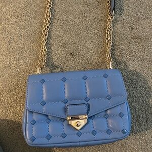 Michael Kors Blue Quilted Purse